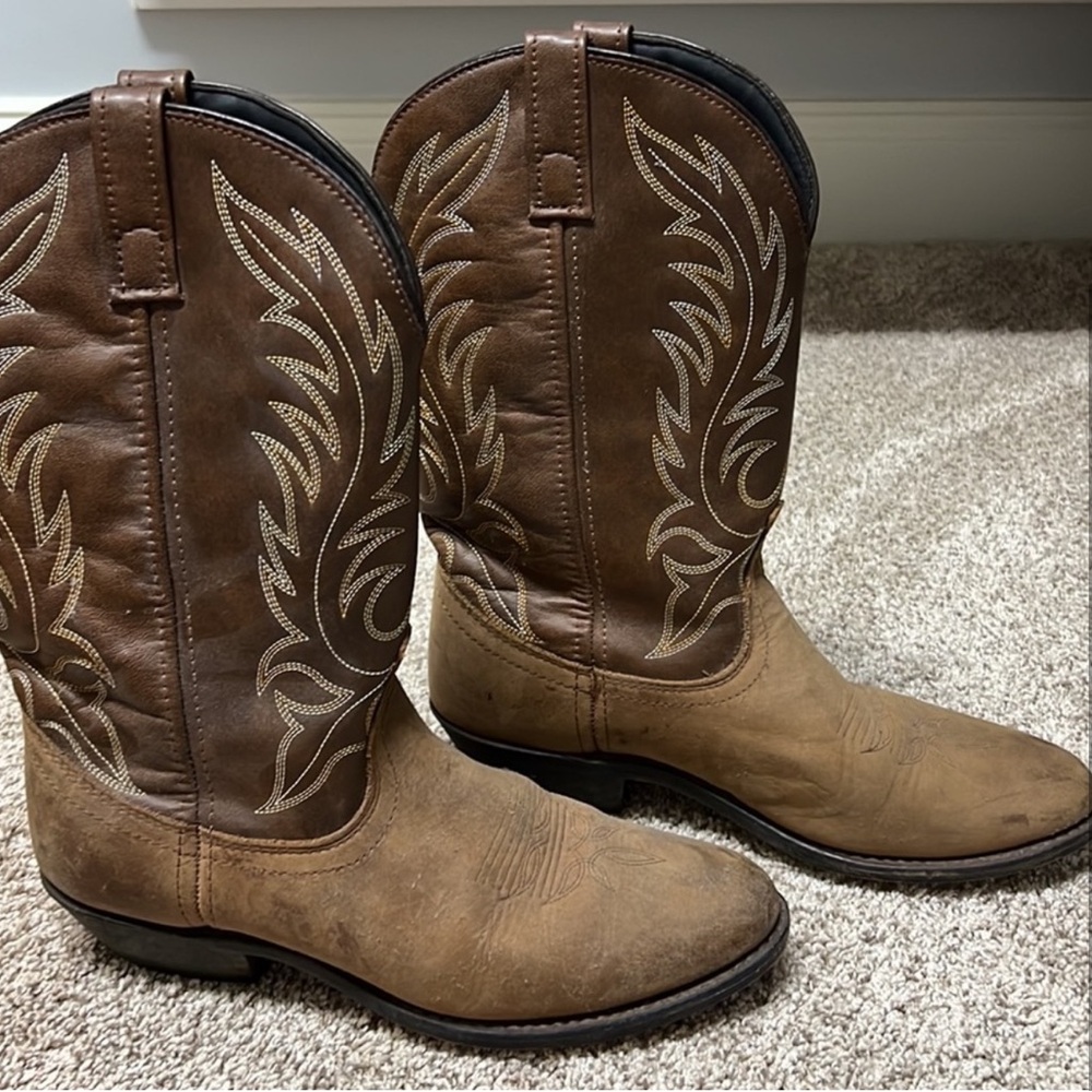 Laredo Brown and Tan Western Boots